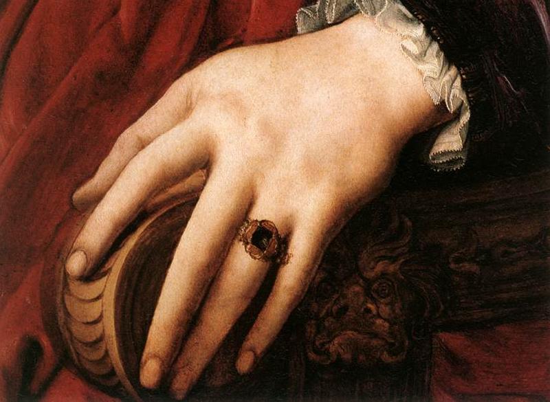 BRONZINO, Agnolo Portrait of Lucrezia Panciatichi (detail) fd